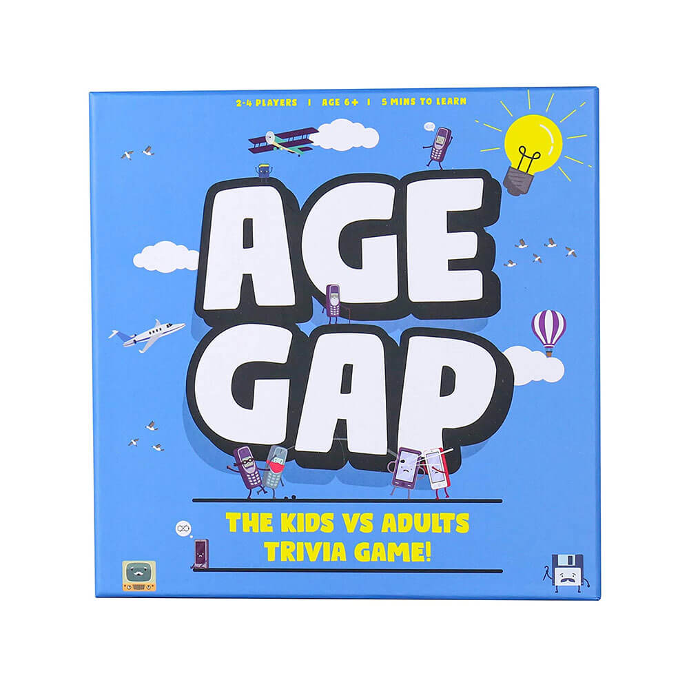 Gift Republic Age Gap Kids vs Adults Trivia Game
