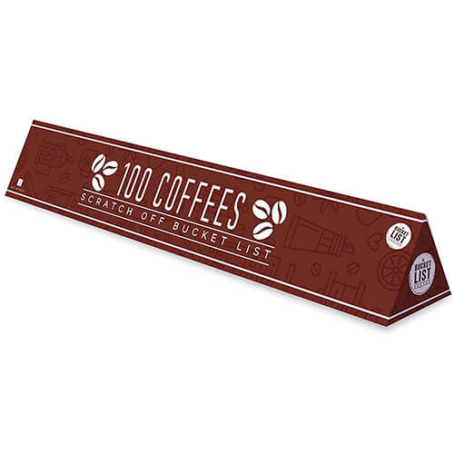 Gift Republic 100 Coffees Scratch Poster