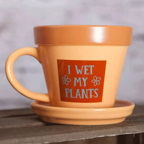 I Wet My Plants Plant Pot Mug