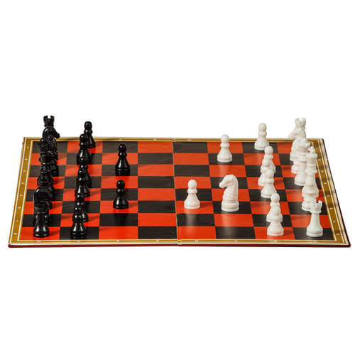 Set di scacchi e dama Schylling 2 in 1