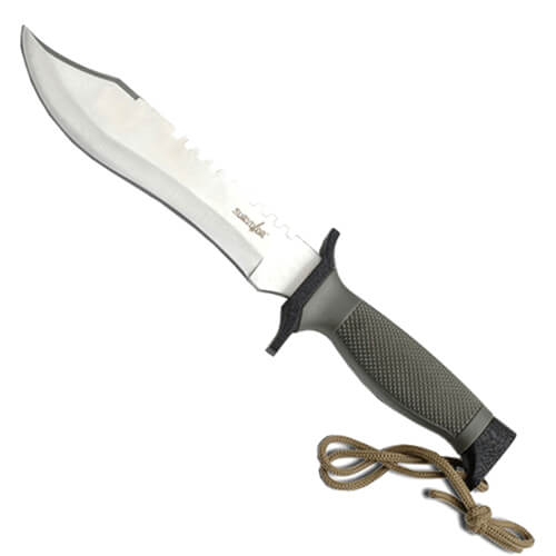 Survivor Knife with Rope Cutter Blade & Nylon Sheath 31cm