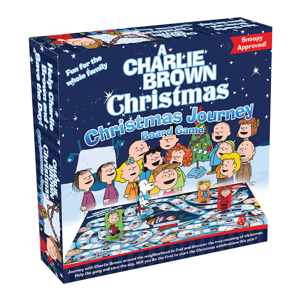 Charlie Brown: Weihnachtsreise-Brettspiel