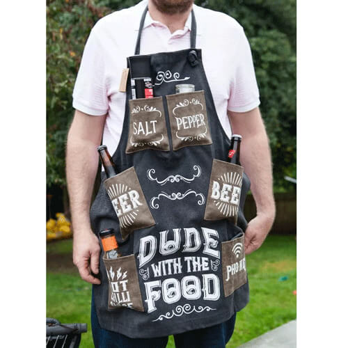 Dude with the Foof Canvas Apron