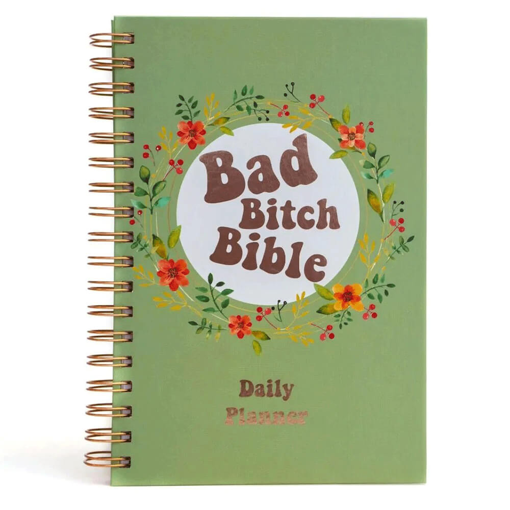 Planificador diario de la Biblia de la perra mala (192 páginas)