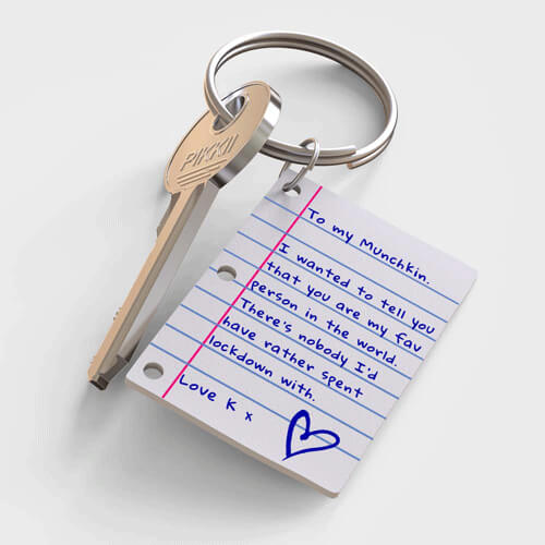Kit porte-clés rétractable petite lettre