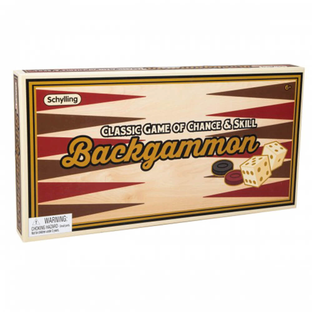 Das klassische Backgammon-Brettspiel von Schylling